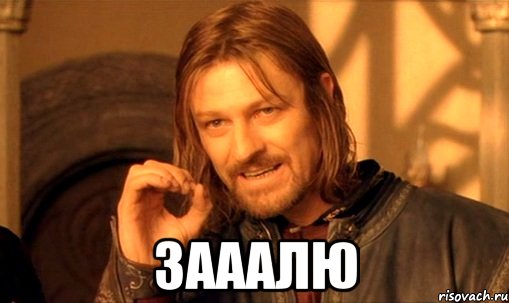  зааалю, Мем Нельзя просто так взять и (Боромир мем)