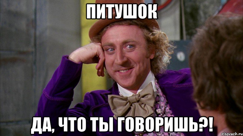 питушок да, что ты говоришь?!, Мем Ну давай расскажи (Вилли Вонка)