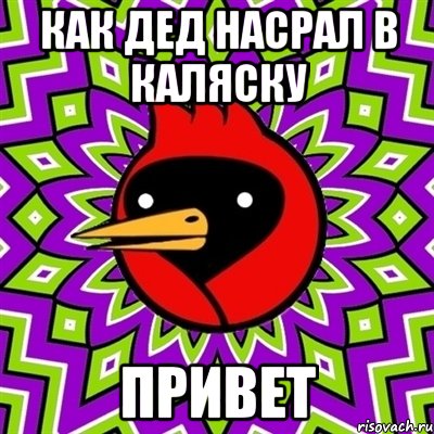 как дед насрал в каляску привет, Мем Омская птица