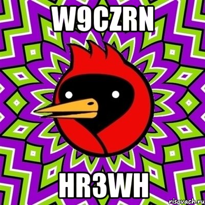 w9czrn hr3wh, Мем Омская птица