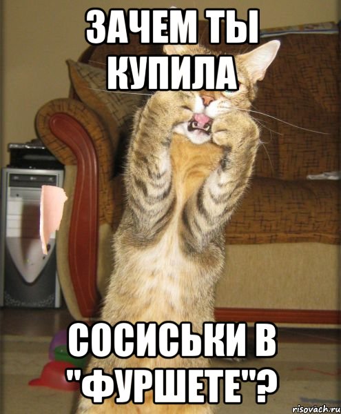 зачем ты купила сосиськи в "фуршете"?, Мем п