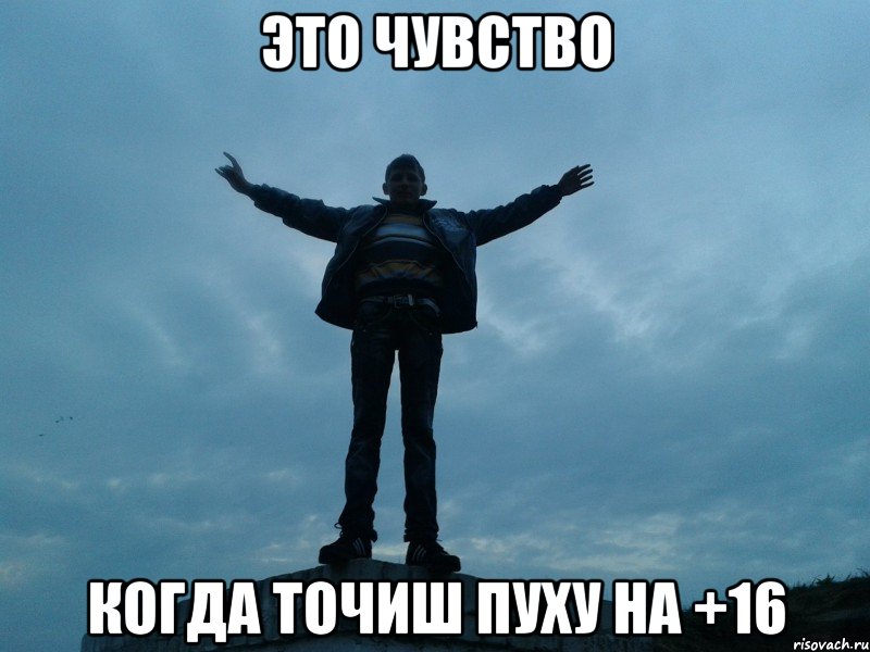 это чувство когда точиш пуху на +16, Мем павп
