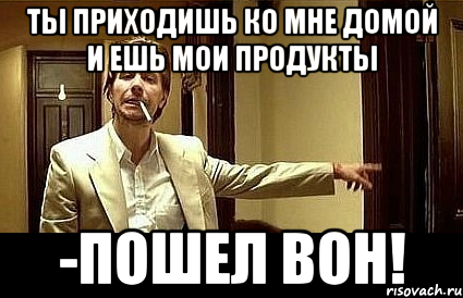 ты приходишь ко мне домой и ешь мои продукты -пошел вон!, Мем Пшел вон 2