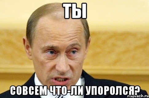 ты совсем что-ли упоролся?, Мем путин