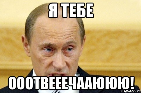 я тебе ооотвееечааююю!, Мем путин