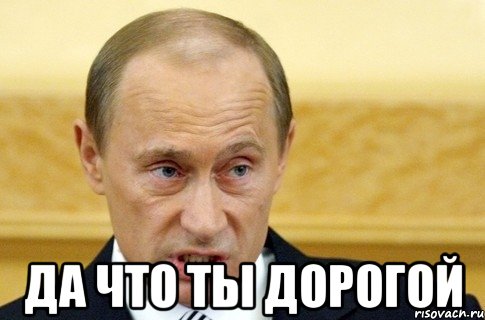  да что ты дорогой, Мем путин