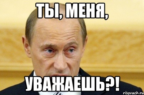 ты, меня, уважаешь?!, Мем путин