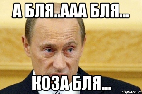 а бля..ааа бля... коза бля..., Мем путин