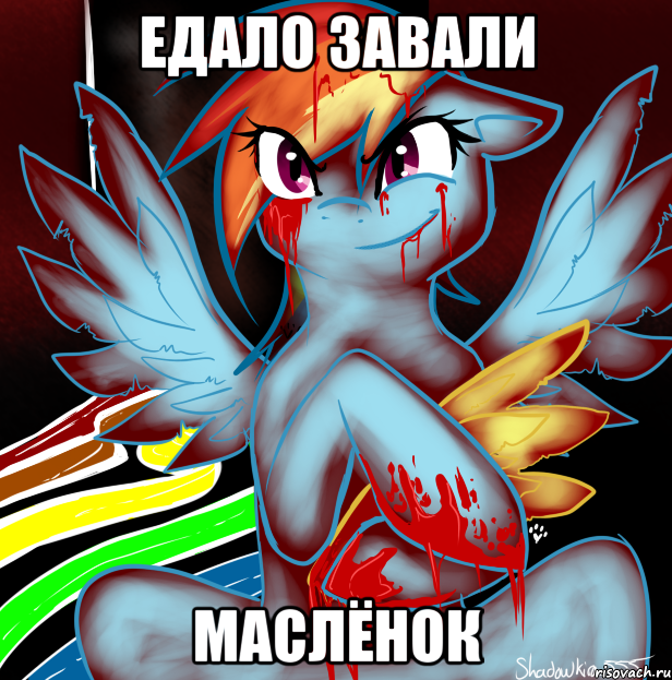 едало завали маслёнок, Мем RAINBOW FACTORY DASH