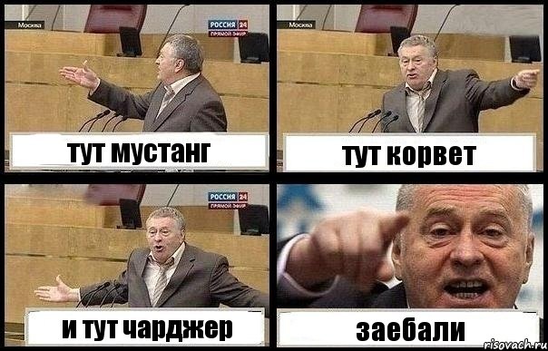 тут мустанг тут корвет и тут чарджер заебали