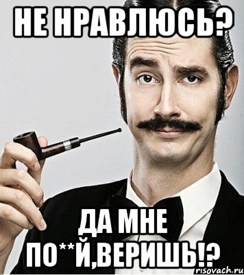 не нравлюсь? да мне по**й,веришь!?, Мем Сэр Надменность