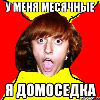 у меня месячные я домоседка, Мем Шилова