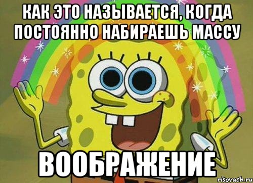 как это называется, когда постоянно набираешь массу воображение, Мем Воображение (Спанч Боб)