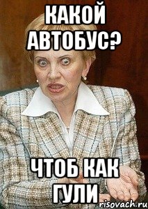 какой автобус? чтоб как гули