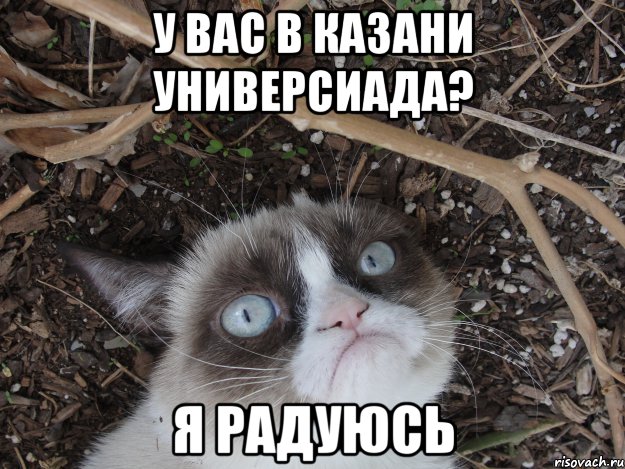 у вас в казани универсиада? я радуюсь, Мем ьти