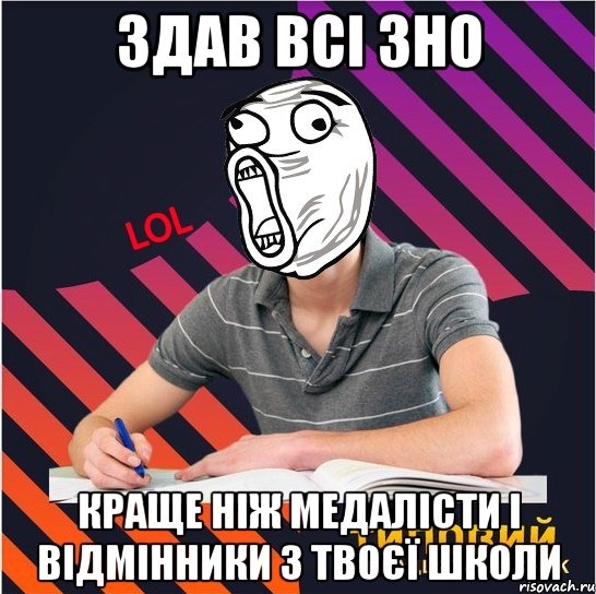 здав всі зно краще ніж медалісти і відмінники з твоєї школи