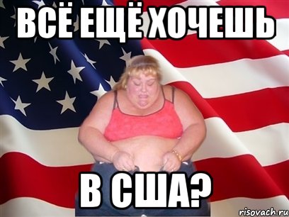 всё ещё хочешь в сша?, Мем Толстая американка