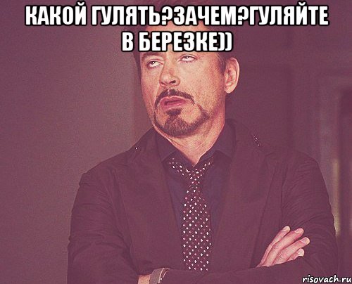 какой гулять?зачем?гуляйте в березке)) , Мем твое выражение лица