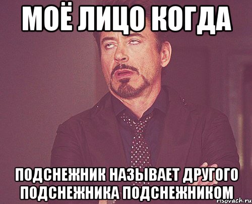 моё лицо когда подснежник называет другого подснежника подснежником, Мем твое выражение лица