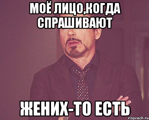 моё лицо,когда спрашивают жених-то есть, Мем твое выражение лица