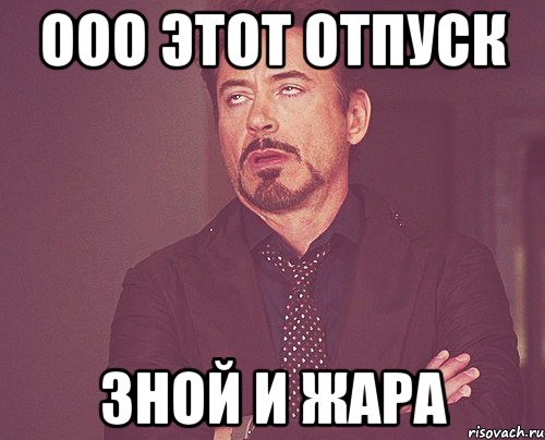 ооо этот отпуск зной и жара, Мем твое выражение лица