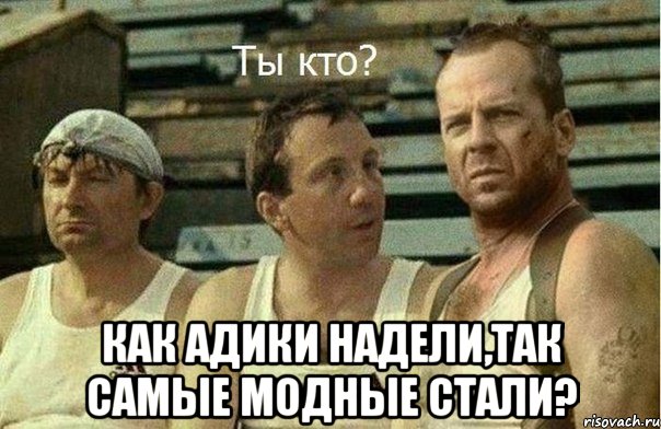  как адики надели,так самые модные стали?, Мем уиллис