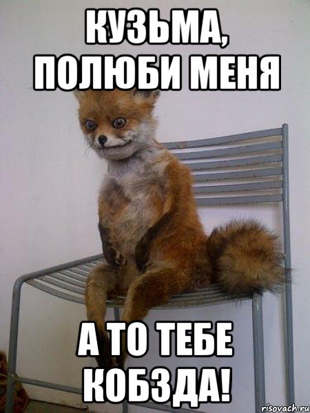 кузьма, полюби меня а то тебе кобзда!, Мем Упоротая лиса