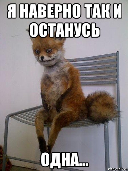 я наверно так и останусь одна..., Мем Упоротая лиса