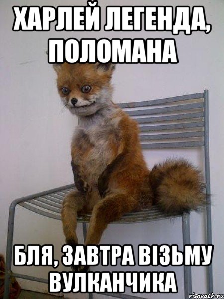харлей легенда, поломана бля, завтра вiзьму вулканчика