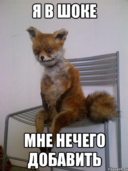 я в шоке мне нечего добавить