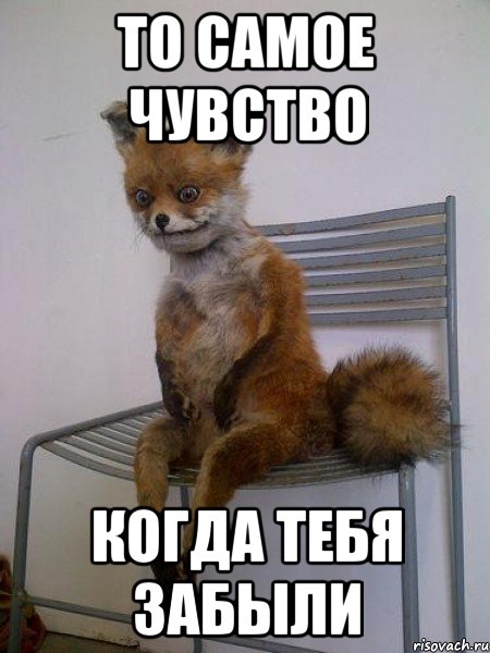 то самое чувство когда тебя забыли