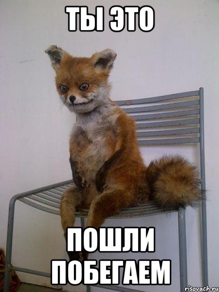ты это пошли побегаем