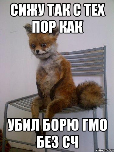сижу так с тех пор как убил борю гмо без сч