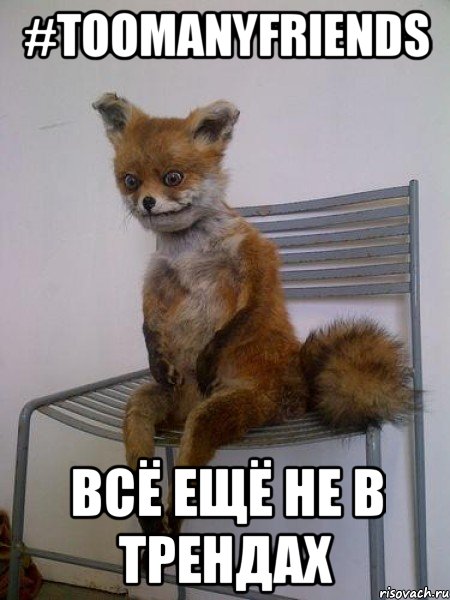 #toomanyfriends всё ещё не в трендах