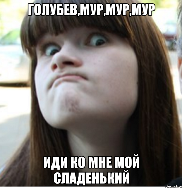 голубев,мур,мур,мур иди ко мне мой сладенький, Мем в