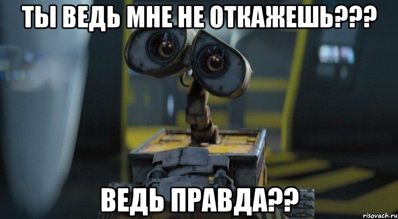 ты ведь мне не откажешь??? ведь правда??