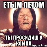 етым летом ты просидиш у компа, Мем Ванга (цвет)