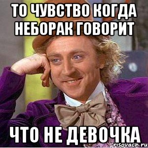 то чувство когда неборак говорит что не девочка, Мем Ну давай расскажи (Вилли Вонка)