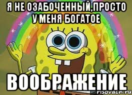 я не озабоченный,просто у меня богатое воображение, Мем вообр