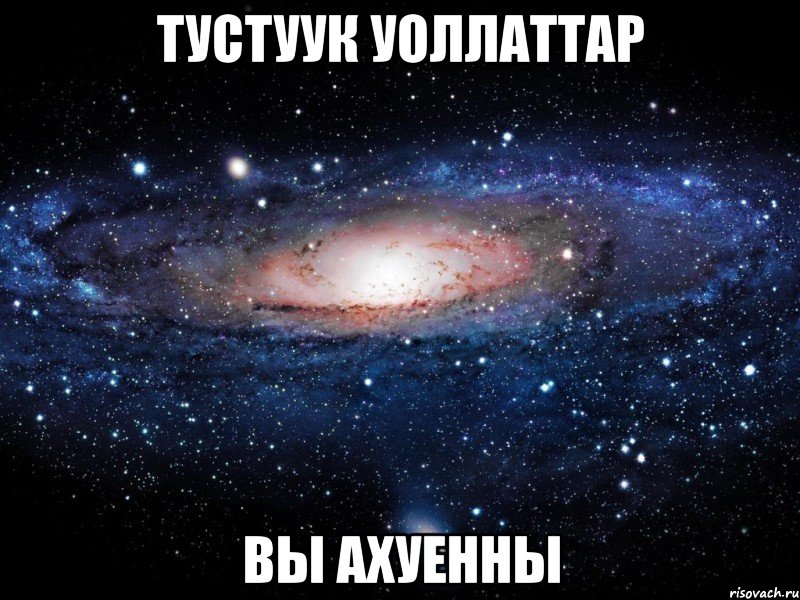 тустуук уоллаттар вы ахуенны, Мем Вселенная