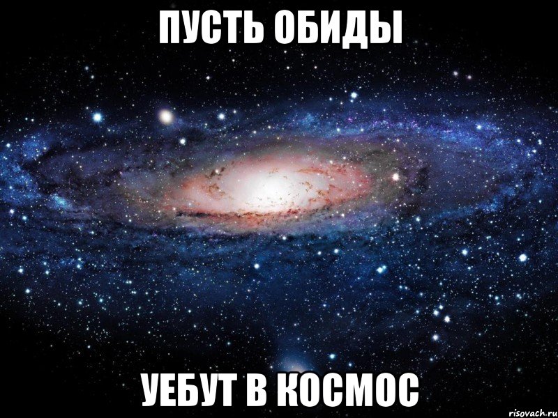 пусть обиды уебут в космос, Мем Вселенная