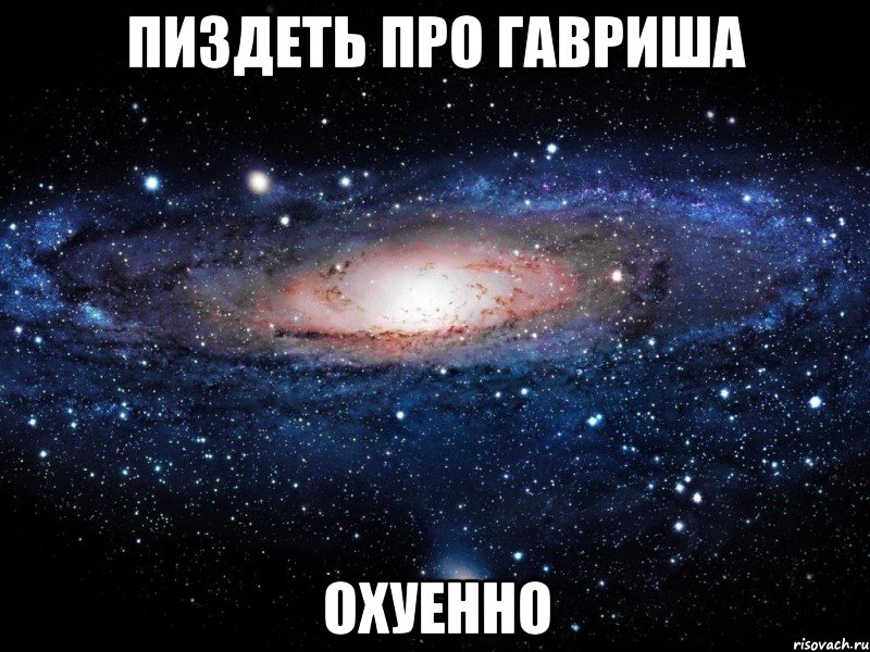 пиздеть про гавриша охуенно, Мем Вселенная