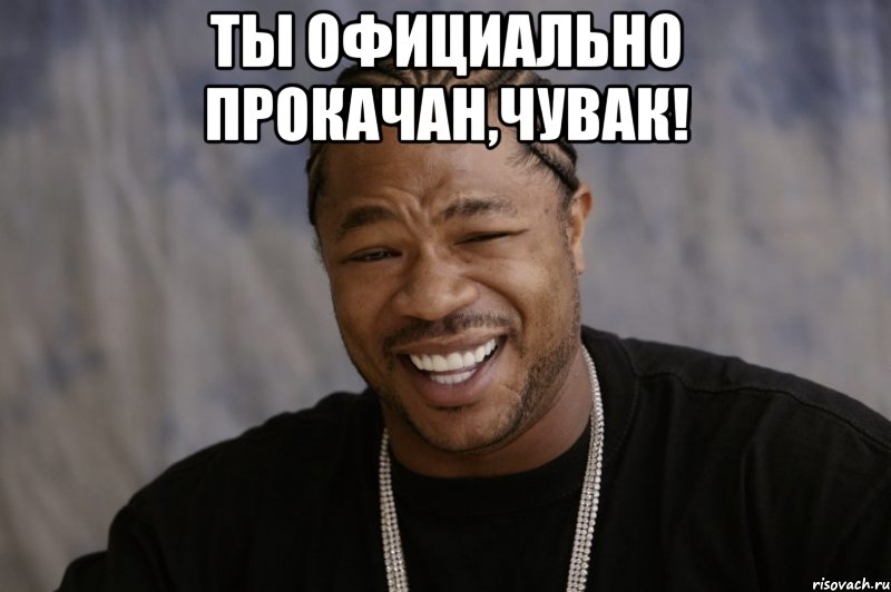 ты официально прокачан,чувак! , Мем Xzibit