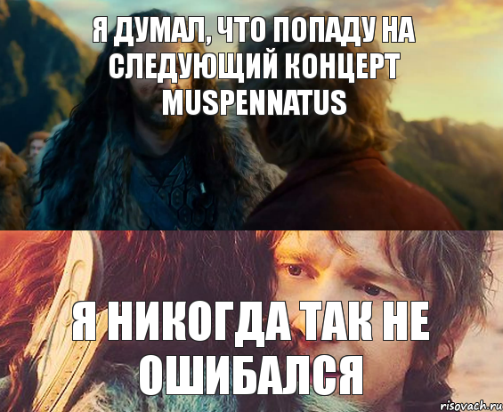 Я думал, что попаду на следующий концерт Muspennatus Я никогда так не ошибался, Комикс Я никогда еще так не ошибался