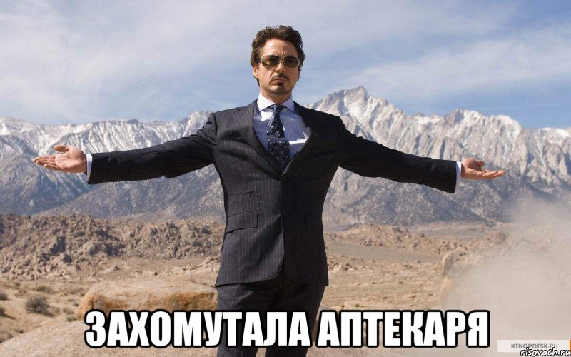  захомутала аптекаря, Мем железный человек