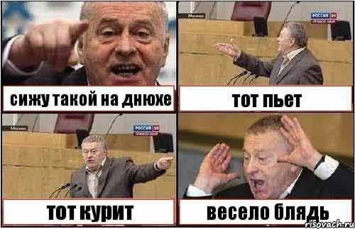 сижу такой на днюхе тот пьет тот курит весело блядь