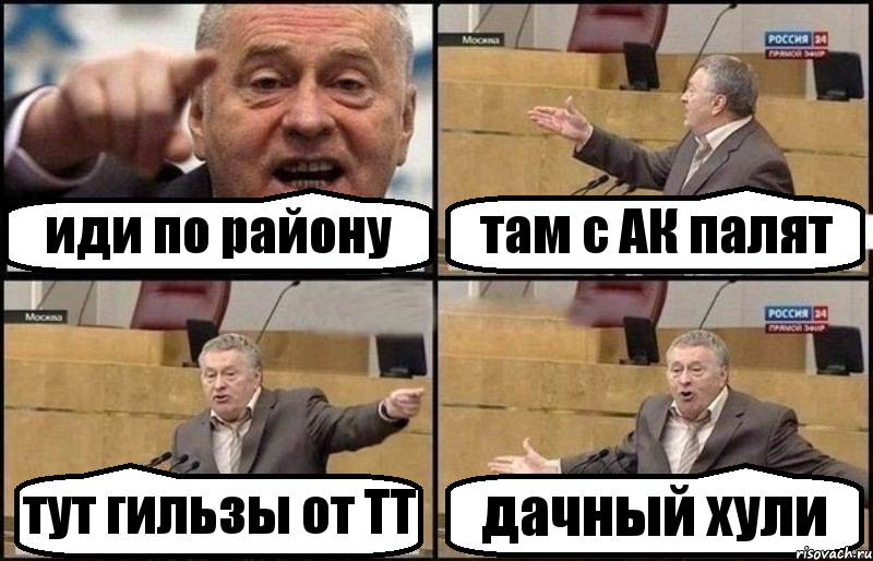 иди по району там с АК палят тут гильзы от ТТ дачный хули, Комикс Жириновский