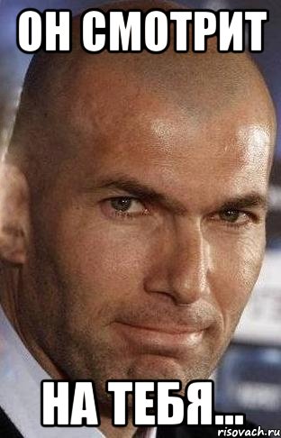 он смотрит на тебя..., Мем Zidane