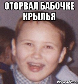 оторвал бабочке крылья 