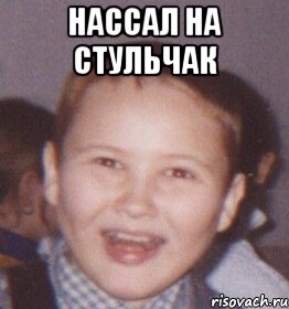 нассал на стульчак 